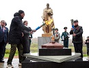 В поселке Любытино Новгородской области зажжен новый Вечный огонь