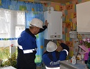АО «Газпром газораспределение Великий Новгород» подключило к новому газопроводу в Валдайском районе первых потребителей